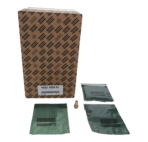 Image of Atlas Copco air filter service kit 3001160210, including silencer, multiple air filters, and filter elements designed for GA37-75 VSD+ compressors.