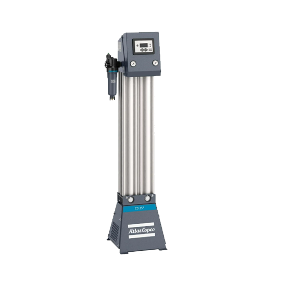 Atlas Copco CD CERADES™ heatless desiccant dryer features ceramic tubes, enhancing efficiency and reducing maintenance needs.