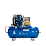 Thumbnail of Quincy QT Max Horizontal tank mounted duplex piston air compressor