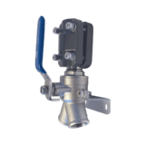 Thumbnail of Metal bracket for attaching piping to a wall with two AIRpipe connectors