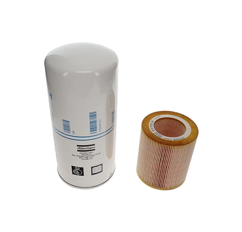 Atlas Copco maintenance kit 2901354600 with OEM oil separator for GA15-26 Pack Roto-Xtend compressors, designed for 4000-hour service intervals.