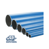 Thumbnail of Assorted sizes of blue aluminum piping with a badge indicating that the product ships via parcel services