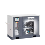 Thumbnail of See through view of the internals of an Atlas Copco oil-free SF air compressor