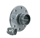 Thumbnail of AIRpipe ANSI aluminum flange with union connector, gasket, and bolt kit for compressed air systems, corrosion-resistant, ISO 8573-1 certified