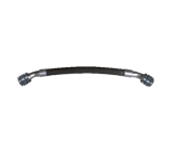 Thumbnail of AirPipe flexible corrugated braided 304 stainless steel braided hose with black connectors on each end, positioned horizontally against a white background.