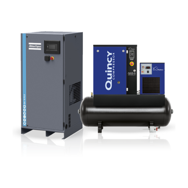 Rotary Screw compressors side by side