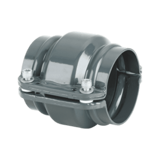 Thumbnail of Grey metal fitting used to connect 2 equal sized AIRpipe pipes together