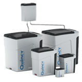Thumbnail of Lineup of Quincy QOCS Series Oil/Water Separators in multiple sizes for compressed air systems