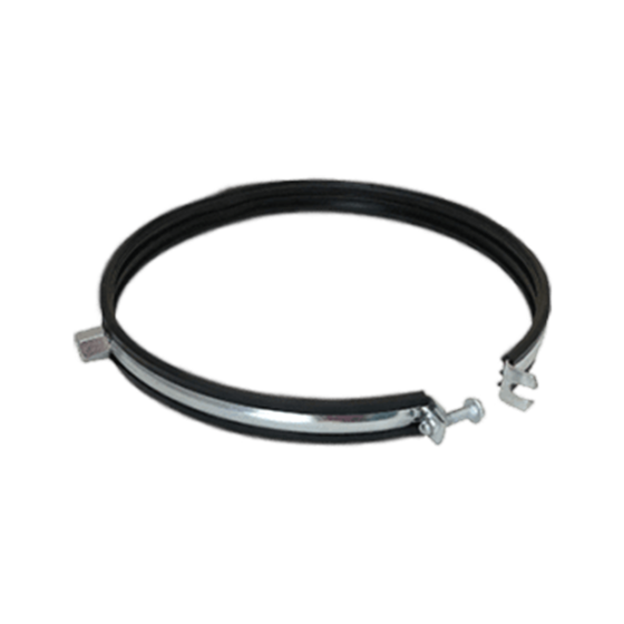 Steel clip for fixing metal pipe in place