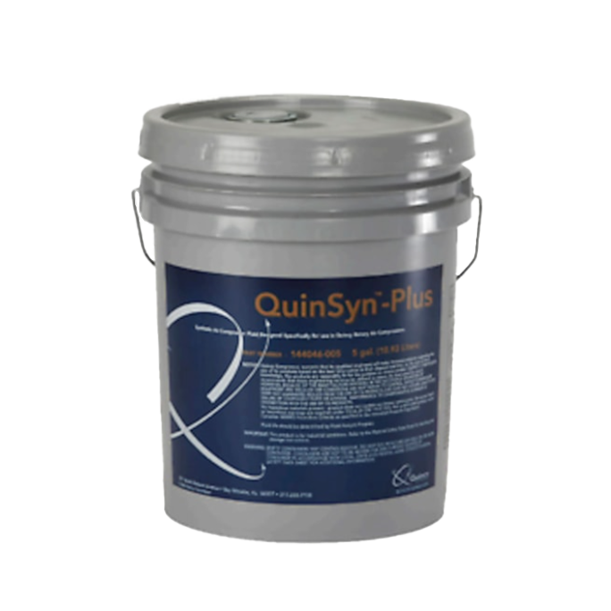 5 Gallon Pail of Quincy QuinSyn Plus ISO 46 Synthetic Compressor Lubricant for rotary screw compressors
