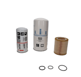 Atlas Copco 2901990417 Food-Grade Filter Kit for GA18-30 VSD+ compressors. Includes 6 OEM components: filter, oil separator, air/oil element, and O-rings. Designed for 4,000-hour maintenance and food-grade compliance.