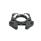 Black metal jaw set for the AIRpipe lugging machine, it fits in the master jaw set