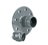 Thumbnail of AIRpipe ANSI aluminum reducing flange with union connector, gasket, and bolt kit for compressed air systems, corrosion-resistant, ISO 8573-1 certified