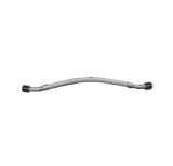 Thumbnail of AirPipe metal flex hose with braided 304 stainless steel covering and black connectors on both ends against a white background, indicating durability and utility.