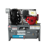 Thumbnail of Atlas Copco Reciprocating Piston Air Compressor Horizontal Tank Portable Gas 30 Gallon Tank