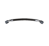 Thumbnail of AirPipe flexible corrugated braided 304 stainless steel braided hose with black connectors on each end, positioned horizontally against a white background.