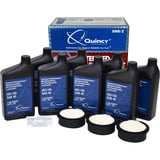 Thumbnail of an Image of the Quincy Extended Warranty Kit- QT-54 with 8 quarts Quincy 40-weight compressor oil, 3 air filter elements and  10 maintenance reminder stickers