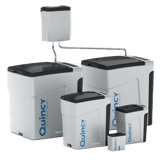 Thumbnail of Lineup of Quincy QOCS Series Oil/Water Separators in multiple sizes for compressed air systems