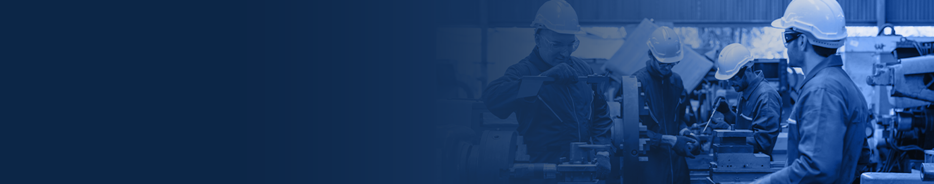 Men working to fix air compressor parts