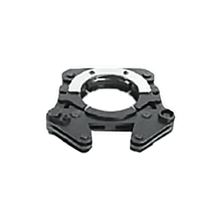 Black metal jaw set for the AIRpipe lugging machine, it fits in the master jaw set