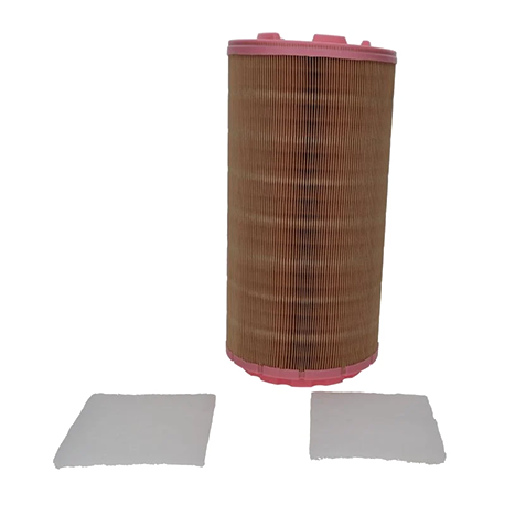Atlas Copco air filter kit (SKU: 1837001883) for GA37+ to GA45+ oil-injected screw compressors; includes 3 air filters with 4000-hour or 1-year service interval.