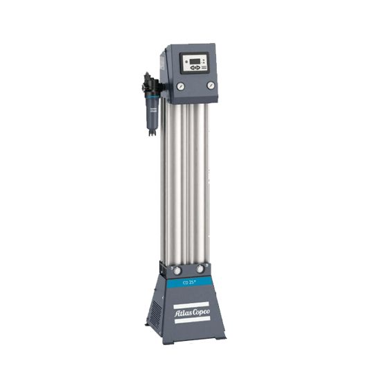Atlas Copco CD CERADES™ heatless desiccant dryer features ceramic tubes, enhancing efficiency and reducing maintenance needs.