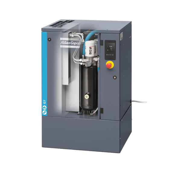 Atlas Copco G7 10 Horsepower Rotary Screw Air Compressor 145psi Without ...