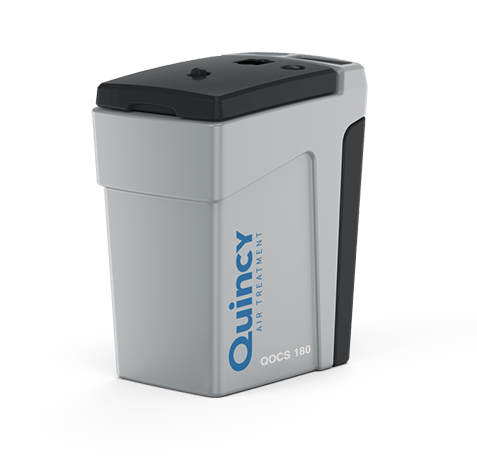 Quincy QOCS 180 compressed air oil water separator, gravity-based multi-stage condensate treatment system for up to 180 CFM, EPA and ISO 14001 compliant
