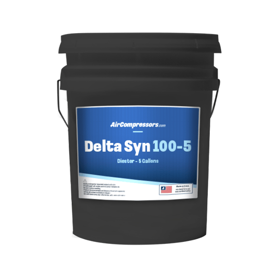 Delta Syn 100 5 gallons Diester 100 synthetic air compressor oil ISO 100