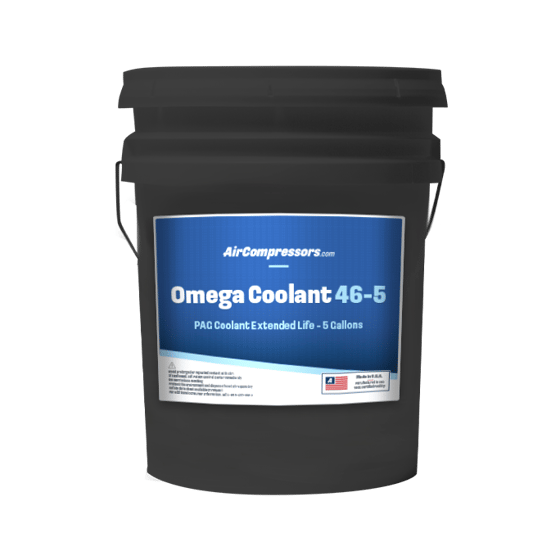 Omega Coolant 46 5 gallons PAG extended life air compressor coolant ISO 46