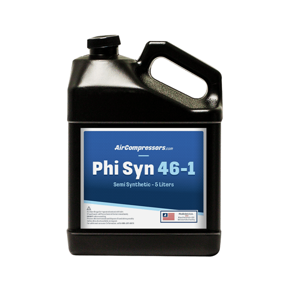 Phi Syn 46 5 liters semi synthetic air compressor oil ISO 46