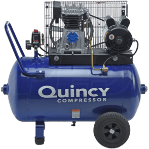 Quincy 2 HP 24 gallon horizontal portable air compressor
