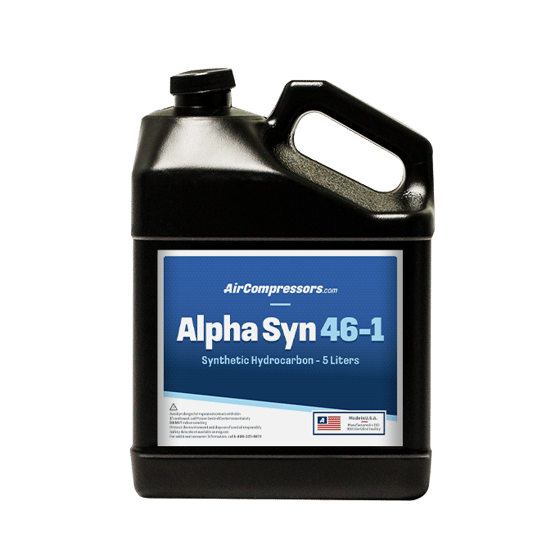 Alpha Syn 46 5 liters synthetic hydrocarbon air compressor oil ISO 46