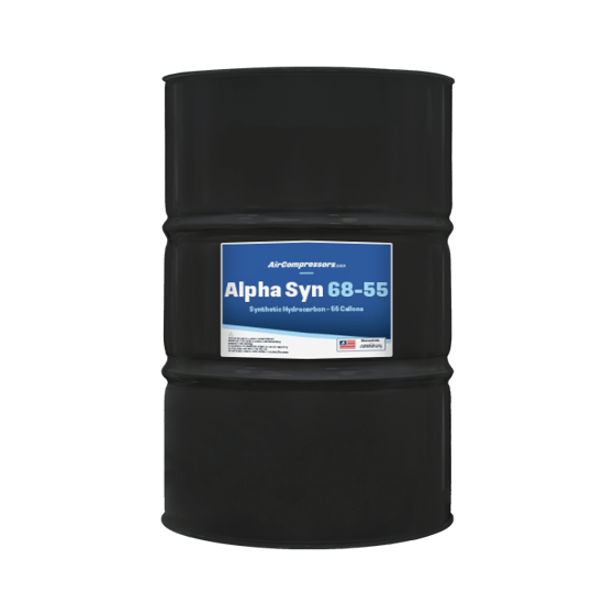 Alpha Syn 68 55 gallons synthetic hydrocarbon air compressor oil ISO 68