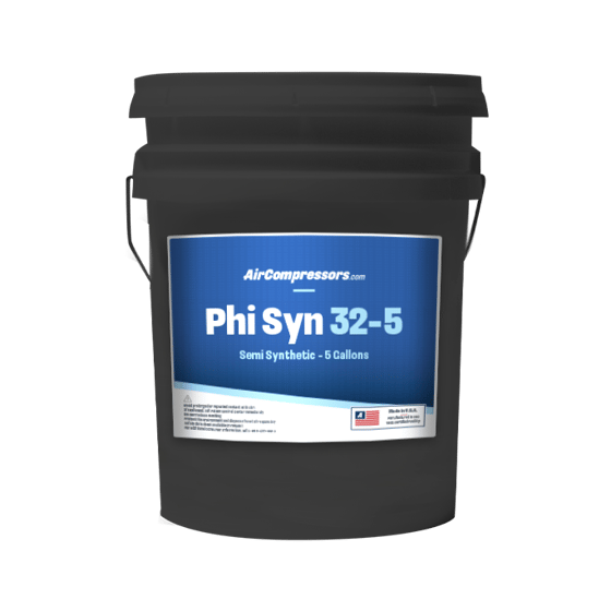 Phi Syn 32 5 gallons semi synthetic air compressor oil ISO 32