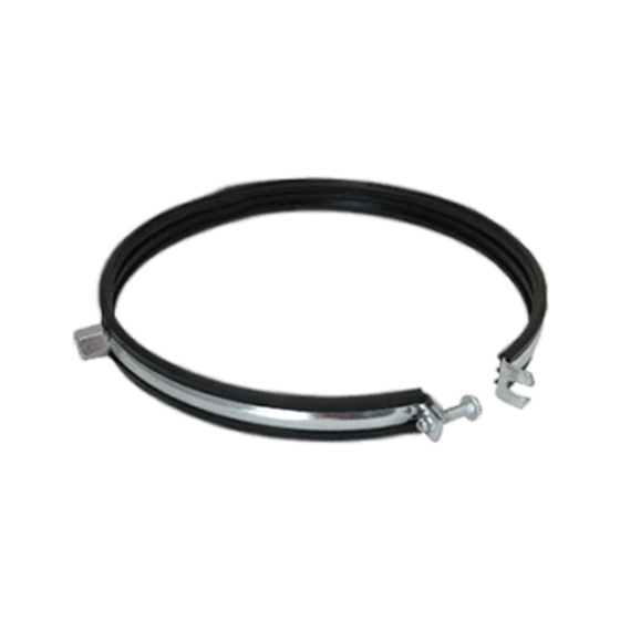 Steel clip for fixing metal pipe in place