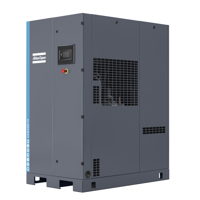 Atlas Copco GA30VSD 40 Horsepower Rotary Screw Air Compressor 175psi ...